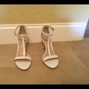 3 1/2 Off white (cream) dress sandals/ heels